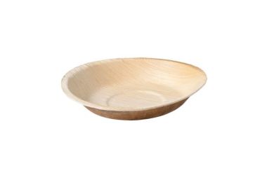 Palmilehest ümmargune taldrik 18 cm