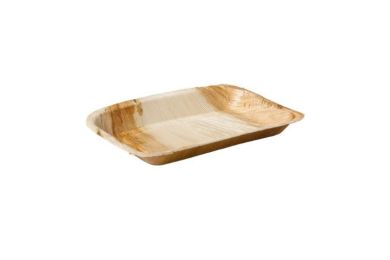 Palmilehest Ristkülikukujuline Taldrik 24 x 16 cm