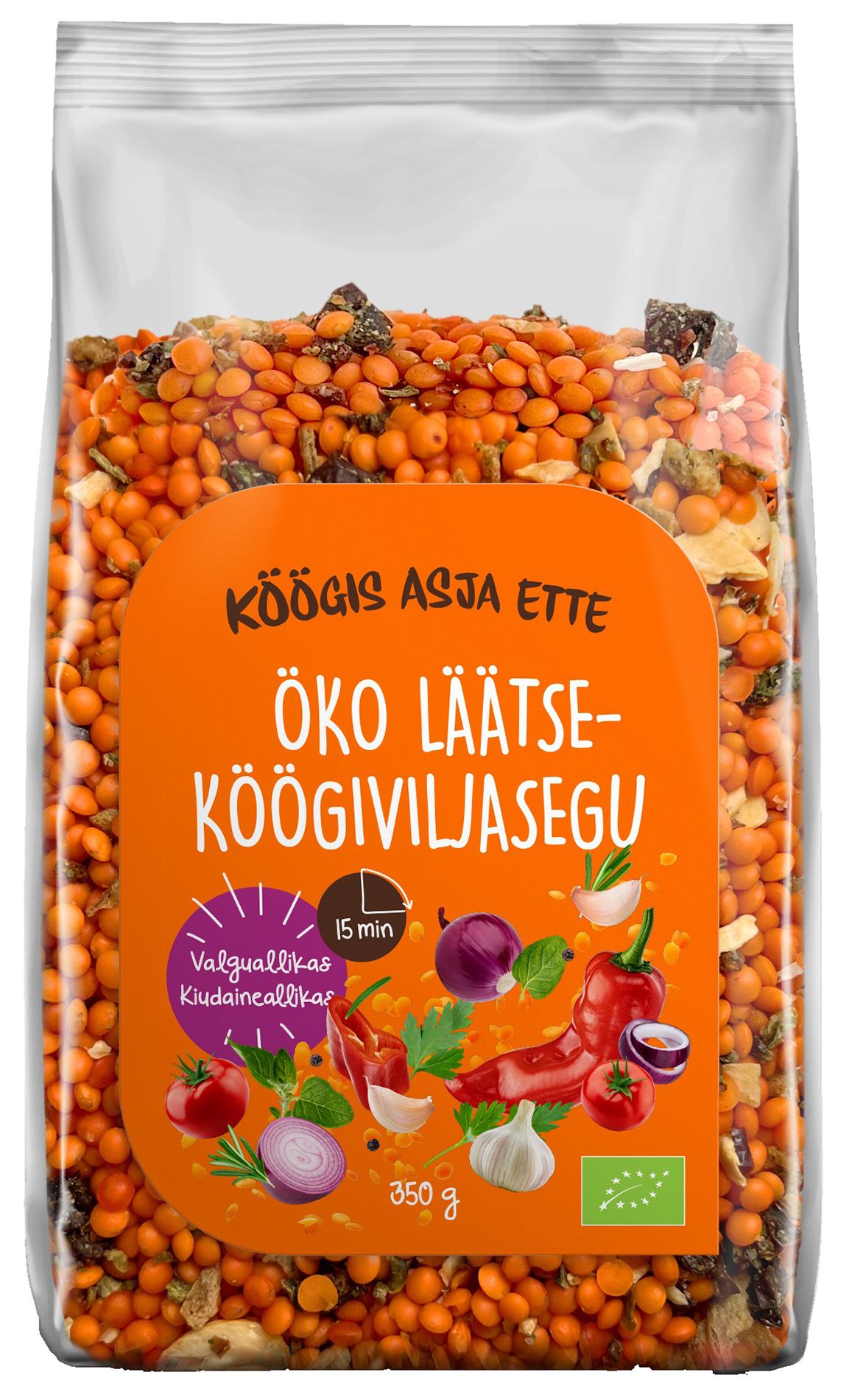 Mahe läätse-köögiviljasegu...
                         